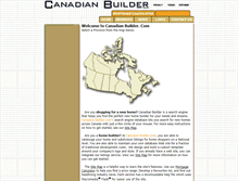 Tablet Screenshot of canadianbuilder.com